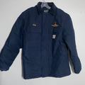 Carhartt Jackets & Coats | Carhartt Style #Co03 Loose Fit Firm Duck Insulated Traditional Coat | Color: Blue | Size: M