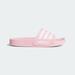 Adidas Shoes | Adidas Girls Adilette Pink Slide Sandals With White Stripes | Color: Pink/White | Size: Various