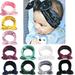 Newborn Infant Baby Girl Boy Headbands Bow Turban Velvet Headbands Hairbands Children Soft Headwrap Hair Accessories