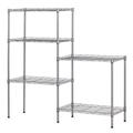 Storage Shelves Heavy Duty Shelving 5 Tier Layer Wire Shelving Unit Metal Wire Shelf Standing Garage Shelves Storage Rack Adjustable NSF certified 14 x30 x60 Chrome