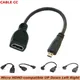 Câble HD compatible Micro HDMI mâle à femelle Angle droit de 15cm à 90 degrés pour appareil photo