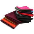 Foulards en coton pour hommes flambant neuf couleur unie Vintage doux mouchoir de poche carré