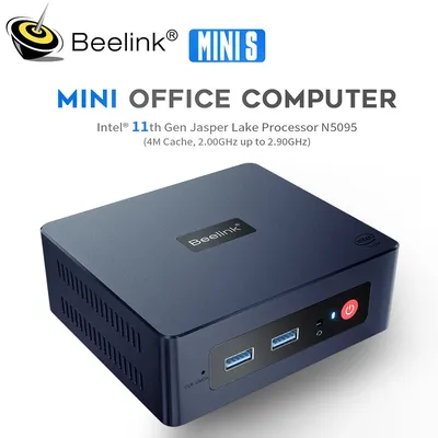Beelink-Mini ordinateur de jeu de bureau S12 Pro Intel 12e N100 Intel 11e N5095 8 Go 128 Go