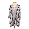 Azoe Kimono: White Stripes Tops - Women's Size Small