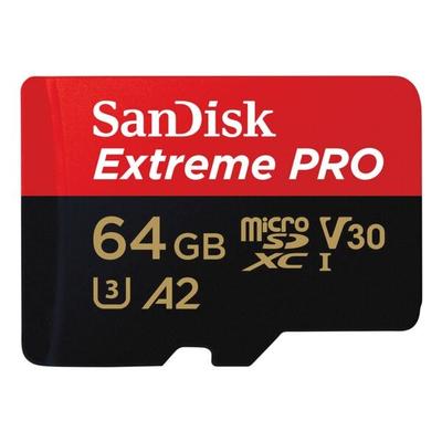 microSDXC-Speicherkarte mit Adapter »Extreme 64 GB«, SanDisk, 15x1x11 cm