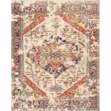 Canvello Serapi Hand-Knotted Ivory/Navy Wool Area Rug-10'2" X 13'8" - Ivory - Navy - 10' 2" X 13' 9"