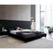 Greatime Modern leatherette Platform Bed