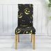 Halloween Chair Covers with Halloween Theme Pattern Printing for Living Room Dining Room