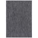 SAFAVIEH Outdoor CY8520-53722 Courtyard Black / Grey Rug