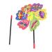 JETTINGBUY 3D Butterfly Flower Windmill Multicolor Wind Spinner Home Garden Yard Decor 1PC