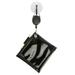 Golfing Golf Ball Cleaning Towel with Retractable Drawstring Hook for Golf Balls Clubs Black