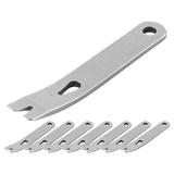 8 Pieces Mini Pry Bar Stainless Steel Flat Bar Multifunction Small Pry Bar Mini Crowbar Survival Opener Tool Set