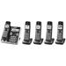 Panasonic KX-TGF575S Cordless Phone System with Voice Assistant Expandable Home Phone with 5 Handsets