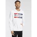 Kapuzensweatshirt CHAMPION "Hooded Sweatshirt" Gr. XL (52), weiß Herren Sweatshirts Hoodies