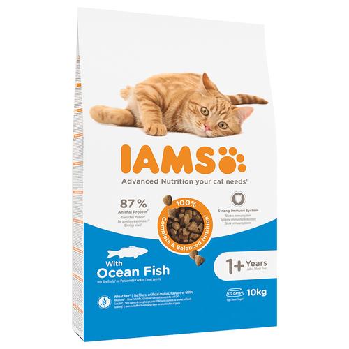 10kg for Vitality Ausgewachsene Katzen mit Seefisch IAMS Katzenfutter trocken zum Sonderpreis!