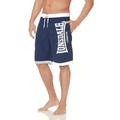 Boardshorts LONSDALE "Beach Short CLENNELL" Gr. 5XL, N-Gr, blau (navy, white) Herren Hosen Boardshorts