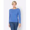 Strickpullover "Pullover", Damen, Gr. 38, blau (royalblau), 100% Baumwolle, B.C. BEST CONNECTIONS BY HEINE, unifarben, Langarm, Pullover