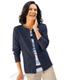Jackenblazer CASUAL LOOKS "Jersey-Blazer" Gr. 40, blau (marine) Damen Blazer