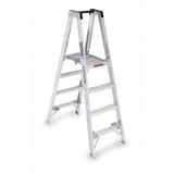 WERNER PT374 6 ft Aluminum Twin Platform Stepladder