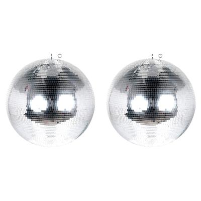 Eliminator Lighting EM16 Hanging Mirror Disco Ball for Parties, 16 Inch (2 Pack)