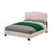 LYKE Home Curved Tan Queen Bed