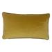 Jiti Indoor Bold Modern Contemporary Solid Color Contrast Piping Plush Cotton Velvet Rectangle Lumbar Pillows Cushions