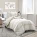 Lush Decor Farmhouse Stripe 3 Piece Duvet Cover Set