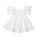 NKOOGH Little Girls Dress Toddler Cardigans 2T Wedding Princess Dress Girl Baby Lace Dress Dress Beach White Girls Dress&Skirt