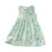 NKOOGH Dress for Baby Girl Coral And Girls Dress Summer Girls Dress Casual Princess Dresses Sleeveless Floral Print Kids Cotton Beach Dress