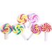 4Pcs Rainbow Color Lollipops Dollhouse Party Candy Miniature Lollipops