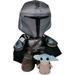 Mandalorian with Baby Yoda (Grogu) 25cm Plush Soft Toy - Simba Toys 6315875806