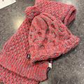 American Eagle Outfitters Accessories | Ae American Eagle Wool Blend Hat, And Scarf Set Warm! | Color: Pink | Size: Os