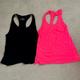 Nike Tops | 2 Athletic Tanks - Black Under Armour, Hot Pink Nike Dri-Fit, Size - Xs | Color: Black/Pink | Size: Xs