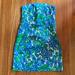 Lilly Pulitzer Dresses | Lili Pulitzer Strapless Mini Dress, Women’s Size 8 | Color: Blue/Green | Size: 8