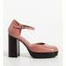 Anthropologie Shoes | Jeffery Campbell Star Mary Jane Heels - Pink | Color: Pink/Tan | Size: 8.5