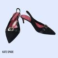 Kate Spade Shoes | Kate Spade Blakely Suede Heels Shoes 8 1/2 | Color: Black/Pink | Size: 8.5