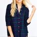 Urban Outfitters Tops | Bdg Urban Outfitters Green And Blue Plaid Boyfriend Fit Flannel M | Color: Blue/Green | Size: M