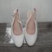J. Crew Shoes | J. Crew White Sling Back Pump Professional Classic Chic Shoes Size 9 | Color: Brown/White | Size: 9