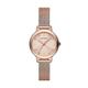 Emporio Armani Uhr für Damen , Dreizeiger Uhrwerk, 32MM Rose Gold Recycled Edelstahl (Mindestens 50%) Gehäuse mit einem EdelstahlMeshArmband, AR11512