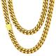 Dainty Gold Chain Stainless Steel Chain Mens Gold Cuban Link Chain for Boyfriend Curb Chains Chunky Chains Hip Hop Chain