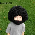 BomHCS – bonnet à barbe pour enfant bonnet en tricot chaud unisexe Hobo Mad scientific Rasta