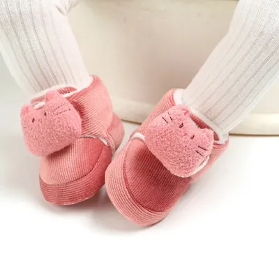 Chaussures de marche en velours pour bébé garçon et fille semelle souple antidérapantes automne