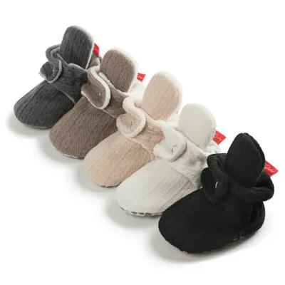 Chaussures chaussettes en coton tricoté pour nouveau-né garçon et fille souliers pour enfant