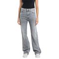 Replay Damen Jeans Becka mit Stretch, Grau (Medium Grey 096), 29W / 32L