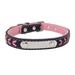 Anti-lost Quality Pet Gift Personalized Adjustable with Braided Pattern Name Engravable Pet ID Tags Dog Supplies Dog Collar Dog Leads PINK XS COLLAR