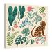 Jaxson Rea Jungle Love V Cream by Janelle Penner - Wrapped Canvas Graphic Art Canvas, Solid Wood in Blue/Gray/Green | 18 H x 18 W x 1.5 D in | Wayfair