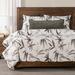 Siscovers Tropical Floral Print Duvet Cover & Insert Set Polyester/Polyfill/Microfiber in Black/White | Wayfair KONA-XDUKG5