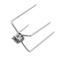 Homemaxs 1Pc Stainless Steel Grill Rotisserie Meat Forks Barbecue Fork BBQ Chicken Fork