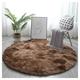 Soft Area Rug Fluffy Round Rug Shaggy Circular Rug For Bedroom Living Room Fluffy Round Rug Shaggy Circular Rug For Bedroom Living Room Home Decor Fluffy Soft Soft Area Rug Coffee 60cm