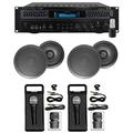 1500 Watt Home Karaoke Machine System+(2) 6.5 Black Ceiling Speakers